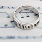 Piano Keys Ring - Cobalt 8mm 