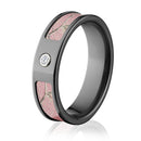 Pink Camo Bezel Diamond Ring
