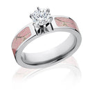 Realtree ap pink engagement ring 1ct round