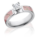 realtree ap pink engagement ring 1ct Princess cut