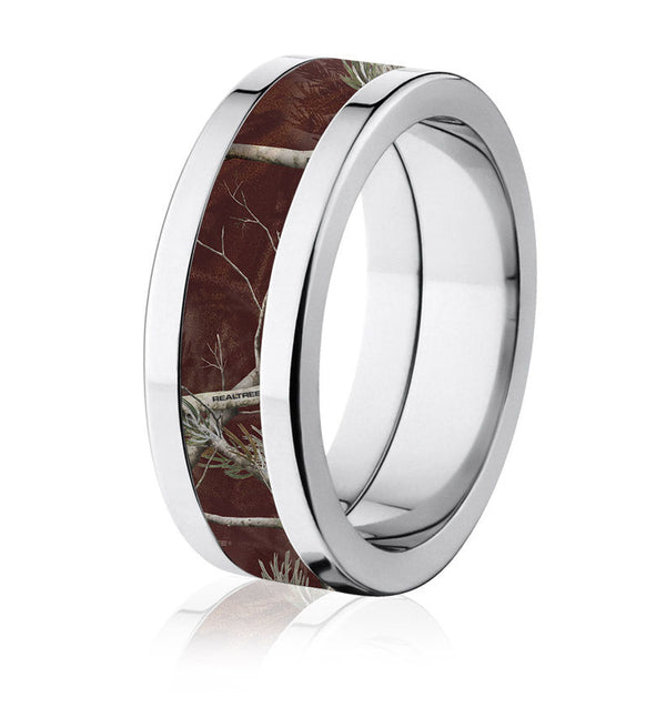 Maroon Realtree AP Flat Camo Ring - Camo Ever After