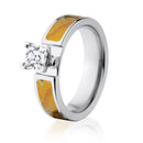 Realtree Orange Camo Engagement Ring 6mm 