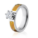 Realtree Orange Camo Engagement Ring 6mm 