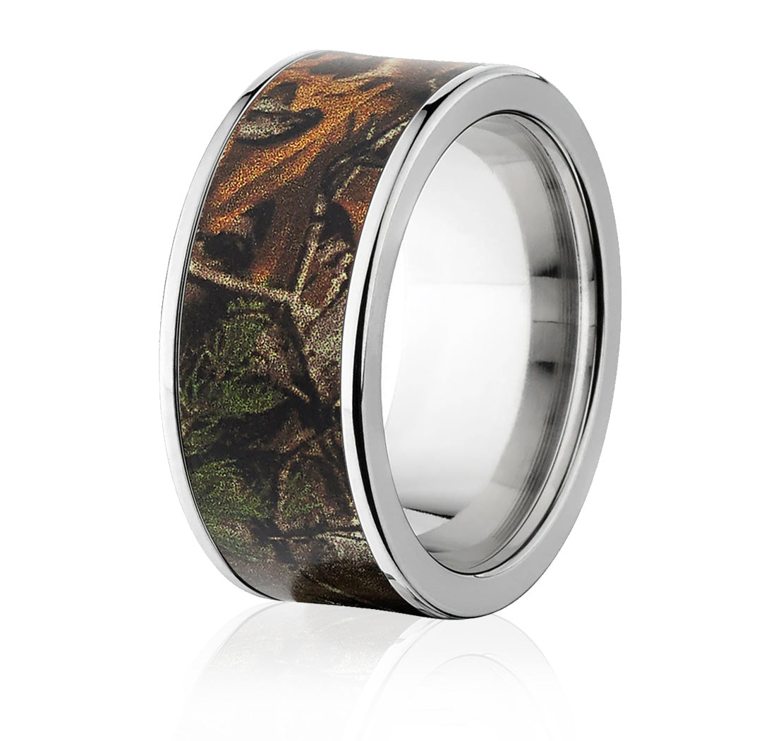 Realtree Ring - 10mm Titanium Pick Pattern - Camo Ever After