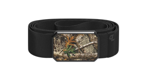 Camo Belt - Realtree Edge Buckle/Black Band 