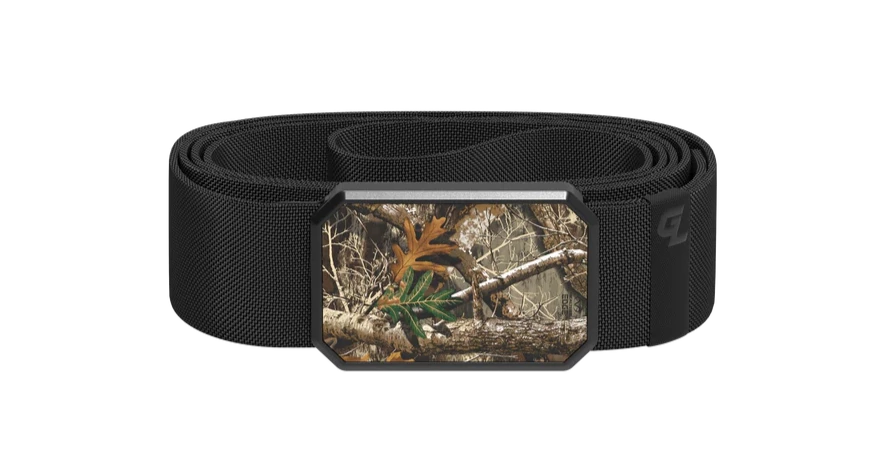 Camo Belt - Realtree Edge Buckle/Black Band 