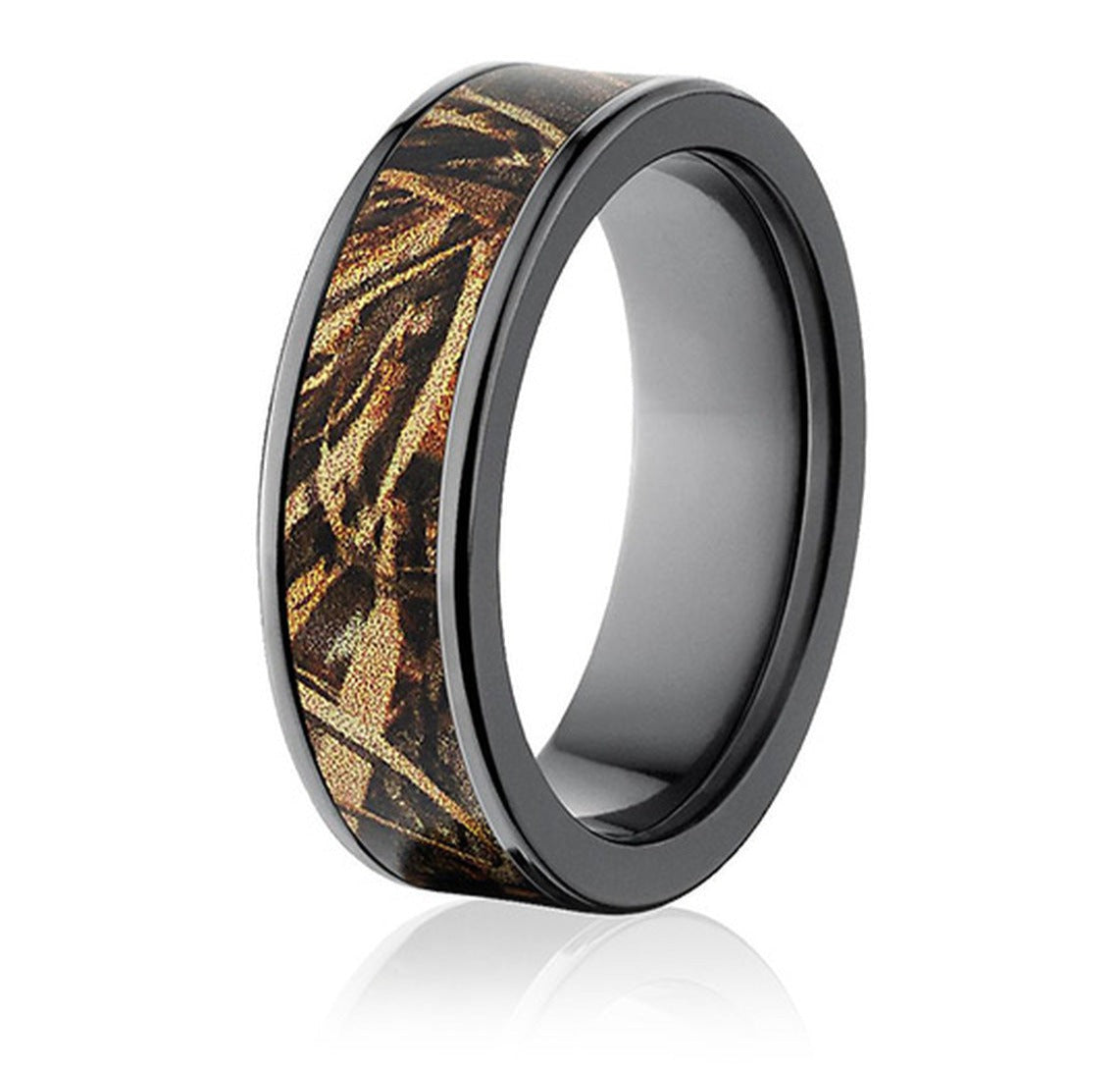 Realtree Max 5 Black Camo Ring - Pick Width 
