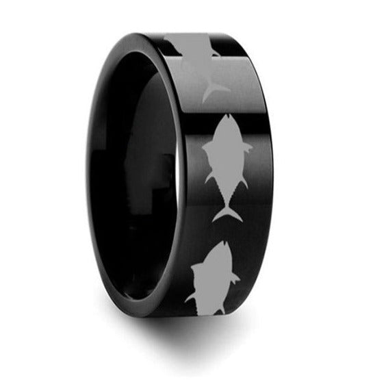 Tuna Fishing Wedding Ring