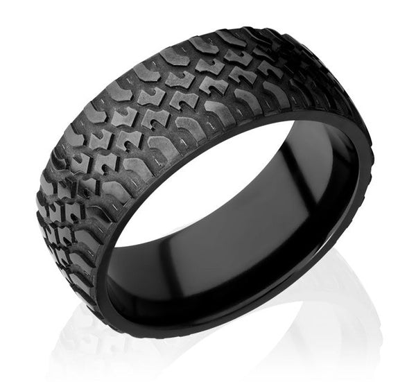 Truck Tire Tread Ring - Zirconium 9mm - Camo Ever After