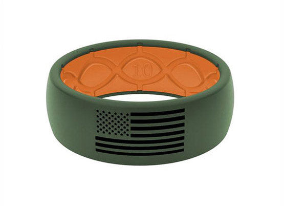 American Flag Silicone Ring