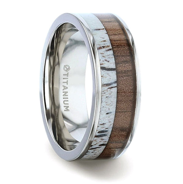 Wood and Antler Ring