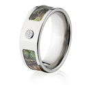 Mossy Oak 8mm Bezel Ring with Real Diamond - Camo Ever After