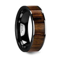 Black Walnut Flat Profile Ring