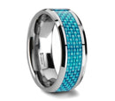 Blue Carbon Fiber RIng