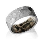 Rock Finish Wedding Ring with Breakup Infinity Camo Sleeve