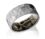 Rock Finish Wedding Ring with Breakup Infinity Camo Sleeve