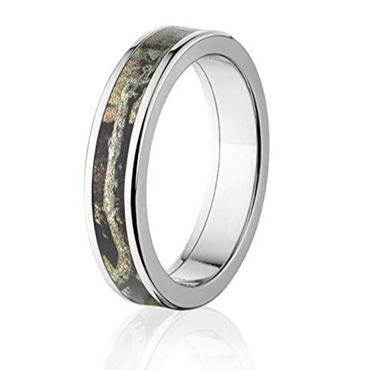 Mossy Oak Breakup Camo Ring - Cobalt Chrome 5mm - Camo Ever After