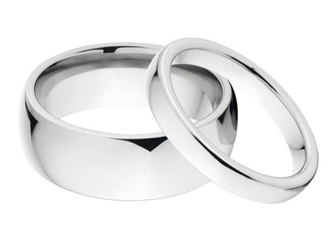 Cobalt Wedding Ring Set