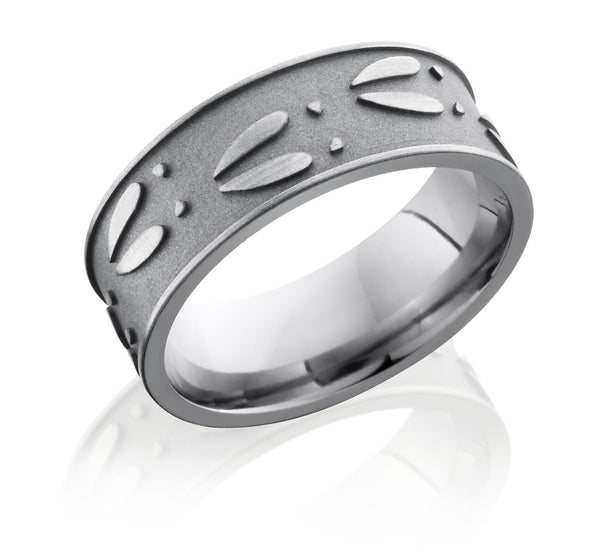 Deer Track Ring - Titanium 8mm - Camo Ever After