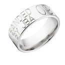 Duck Band in Titanium 8mm Wide - Customizable 
