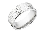 Duck Band in Titanium 8mm Wide - Customizable 