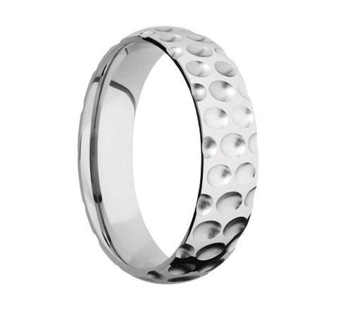Golf Ring in Cobalt Chrome- 6mm for Him or Her