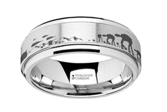 Spinning Hoth Battle Scene Ring