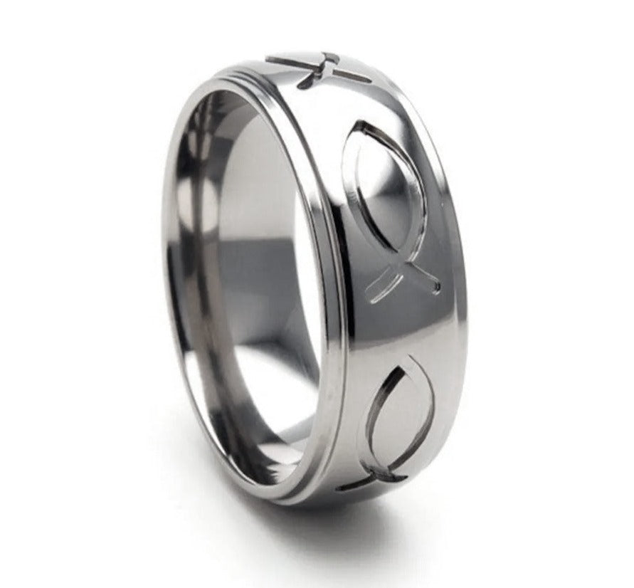 jesus fish ring