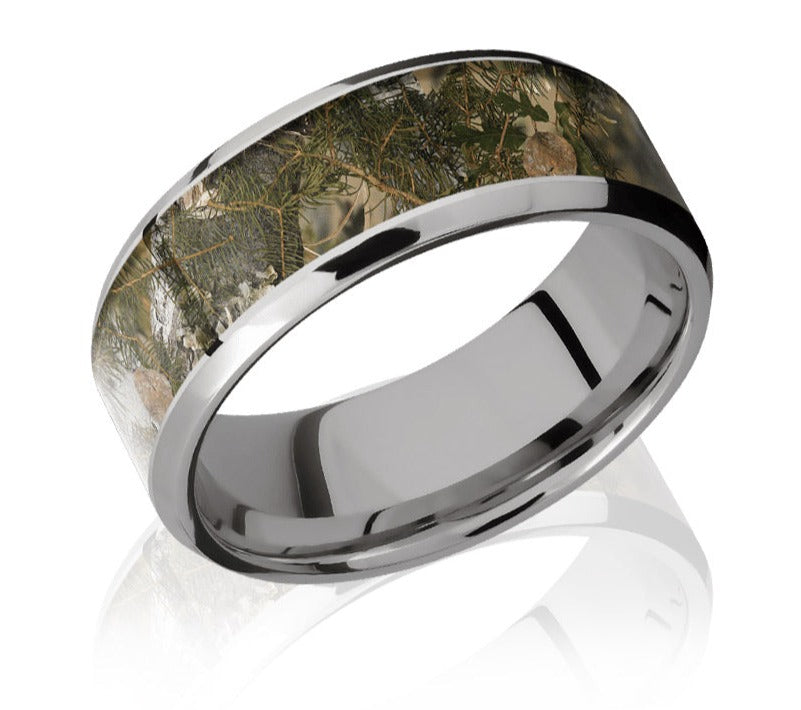 King's Mountain Camo Ring Beveled