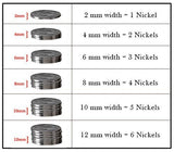 Forest Tree Line Ring - Zirconium 8mm 