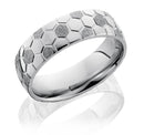 Soccer Ball Pattern Ring - 7mm Cobalt - Camo Ever After