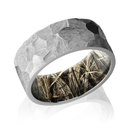 Rock Finish Wedding Ring with Max 4 Camo Sleeve