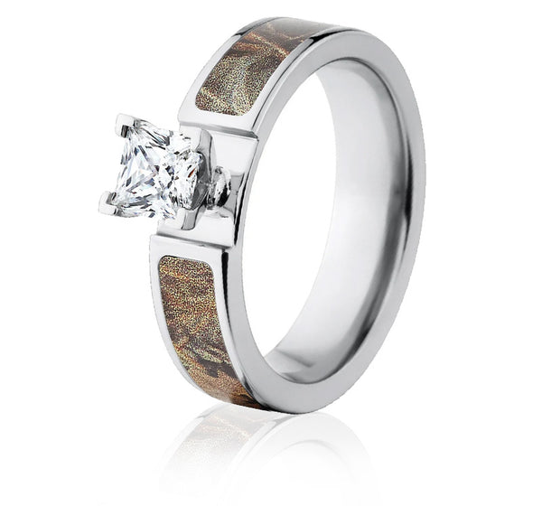 Realtree Max 4 Camo Engagement Ring - 1CT 6mm - Camo Ever After