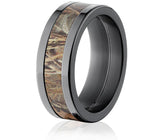 Realtree Max 4 Black Camo Ring - Pick Width 