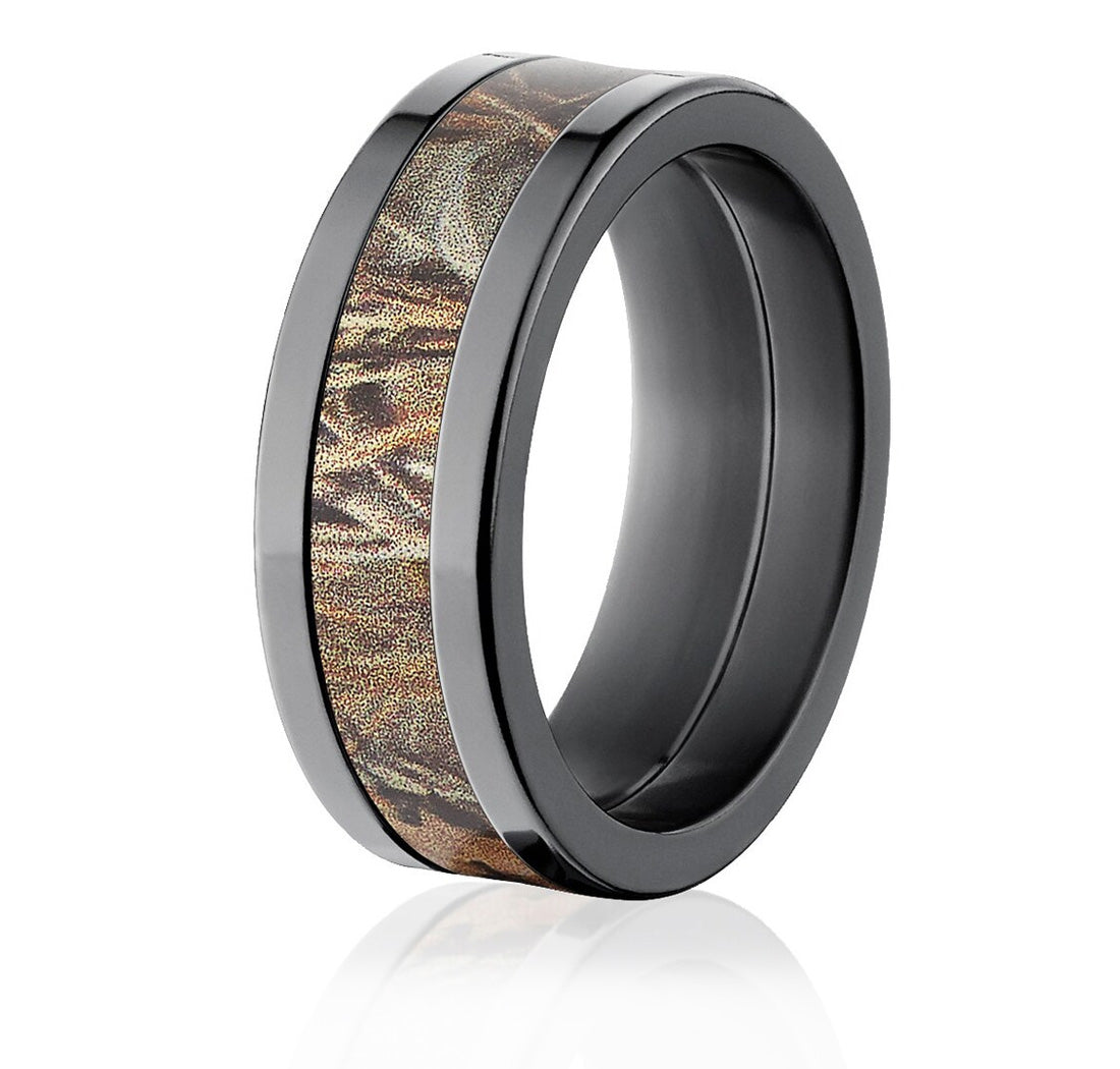 Realtree Max 4 Black Camo Ring - Pick Width 