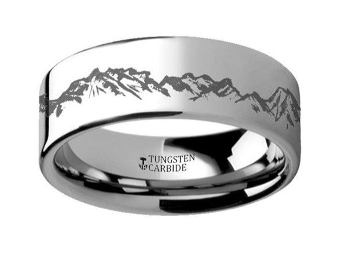 Mountain Range Ring Tungsten