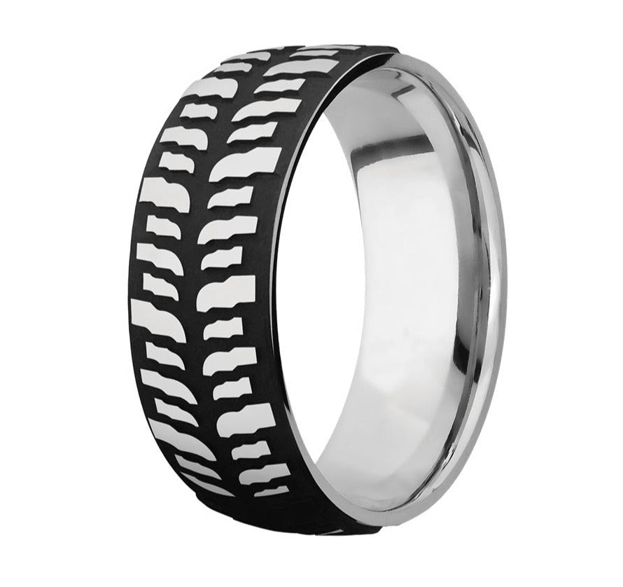 Mud Bogger Ring - 8mm Titanium - Camo Ever After