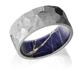 Rock Finish Wedding Ring with Navy Camo Sleeve