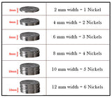 Mens Cross Wedding Band - Zirconium 8mm 
