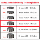 Motorcycle Tire Tread Ring - 8mm Titanium 