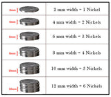 Tree Bark Ring - 8mm with Grooved Edges 