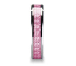 Pink Carbon Fiber Ring Beveled Tungsten 6mm 