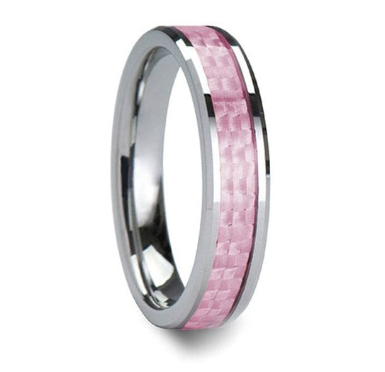 Pink Carbon Fiber Ring