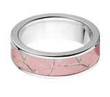 Realtree Pink Camo Wedding Ring - Titanium 7mm 