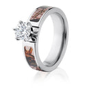 Mossy Oak Pink Camo Engagement Ring 1 CT - 6mm - Camo Ever After