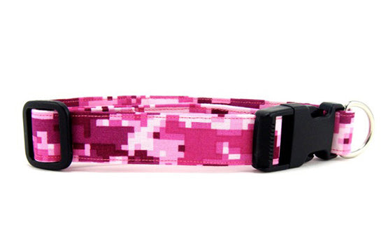Pink Digital Dog Collar 