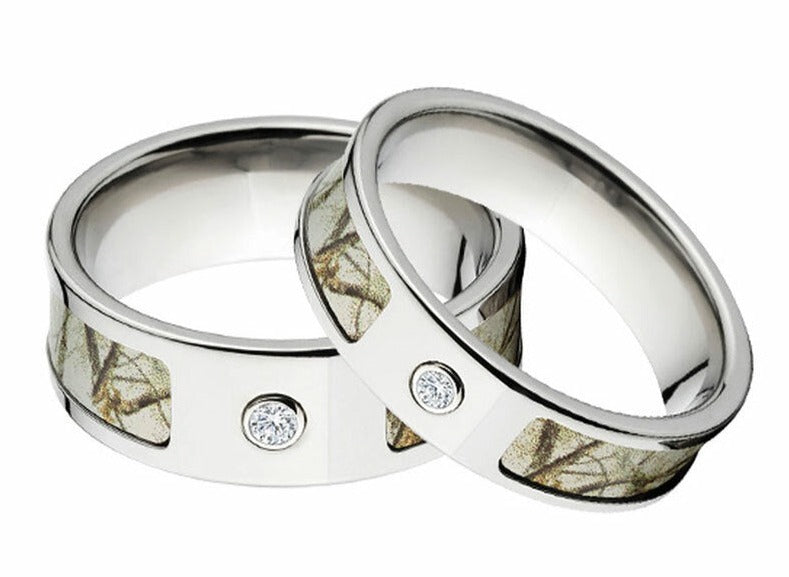 Snow Camo Ring Set