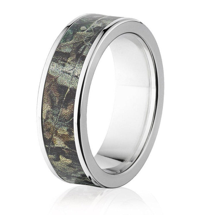 Realtree Timber Camo Ring  - Titanium 7mm - Camo Ever After