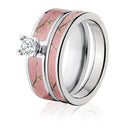 Realtree AP Pink Camo Wedding Ring Bridal Set - Camo Ever After