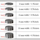 Turkey Track Ring - Titanium 7mm 